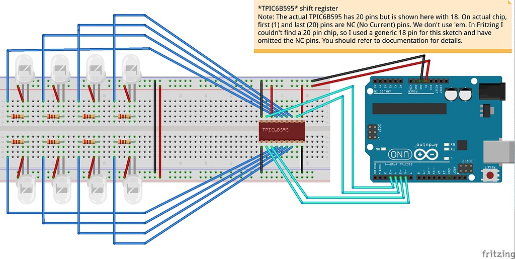 Make or find a 20 pin IC shift register - parts help