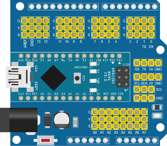 Arduino Nano I/O Shiled - parts help - fritzing forum