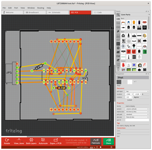 scrn-lbt2088ah test-pcb-update