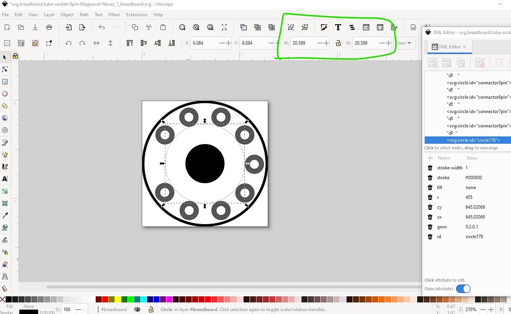 Socket Fritzing 12 pin tube socket layout - fritzing forum