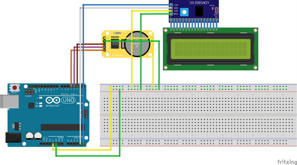 Circuit scheme - Arduino connected to power bank - beginners - fritzing ...