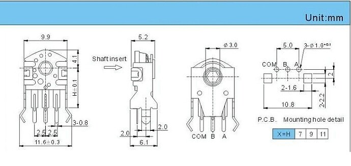 mouse scroll wheel schematic