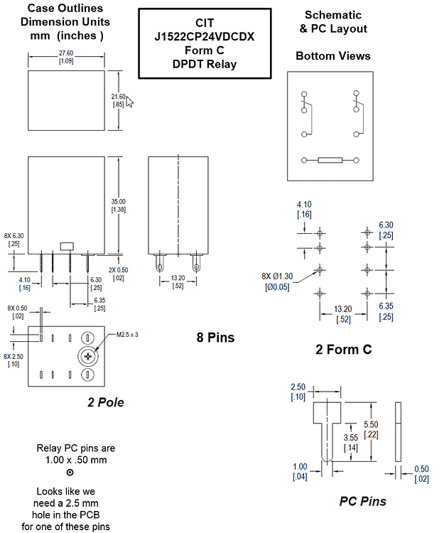 General Purpose Form C Relay - parts help - fritzing forum