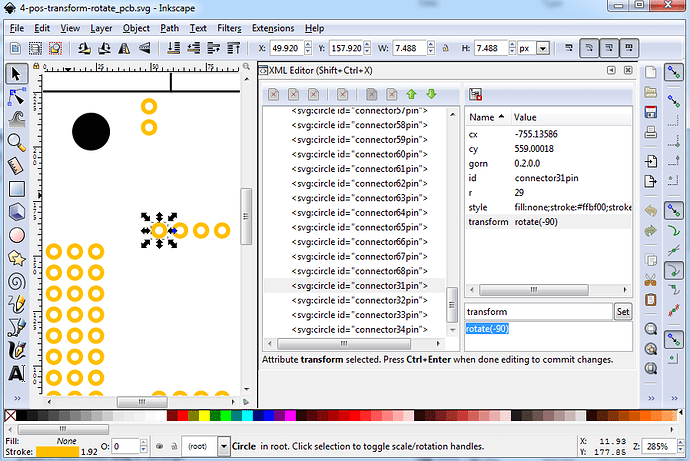 4pin-pcb-transform-rotate-selected-to-remove