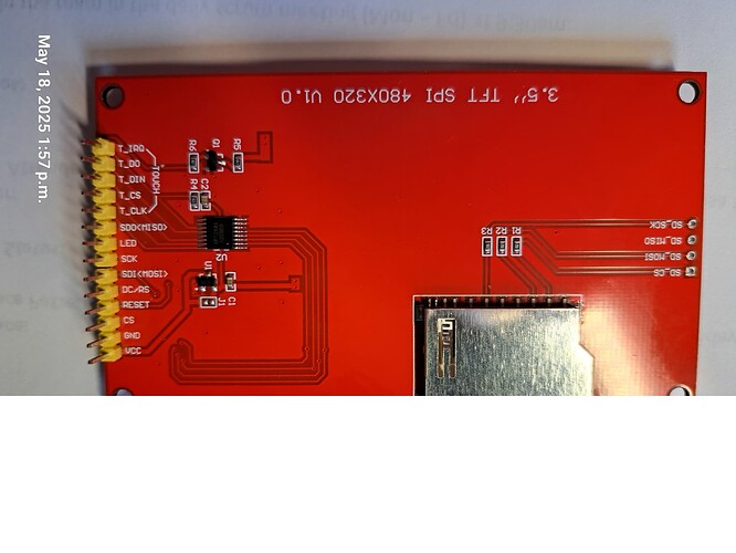 3.5" TFT Touch screen