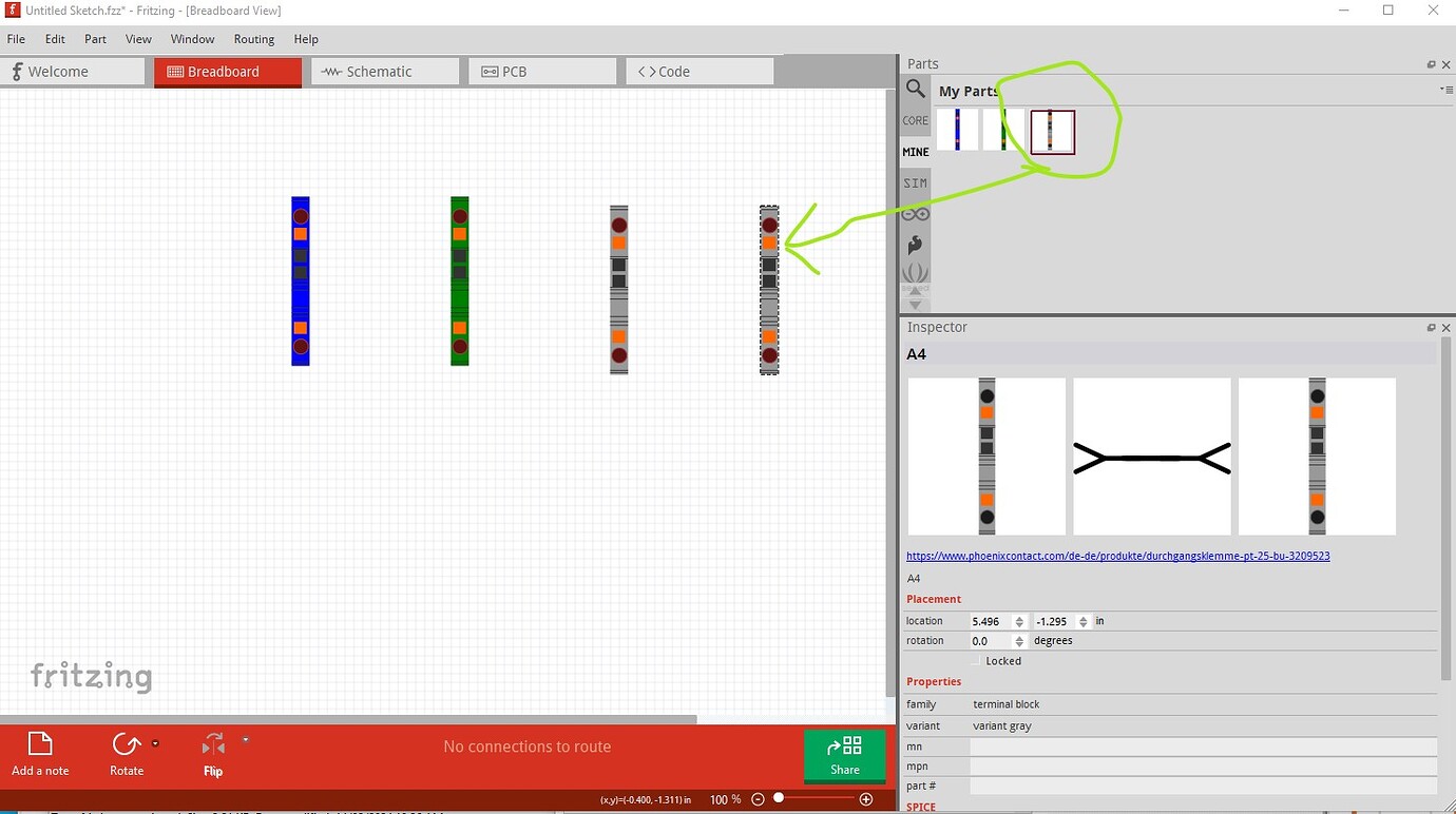 Searching for Terminal Block fritzing forum