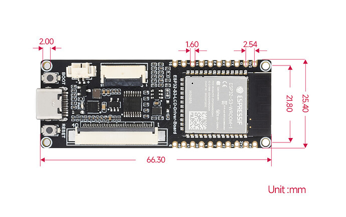 ESP32-S3-LCD-Driver-Board-details-size