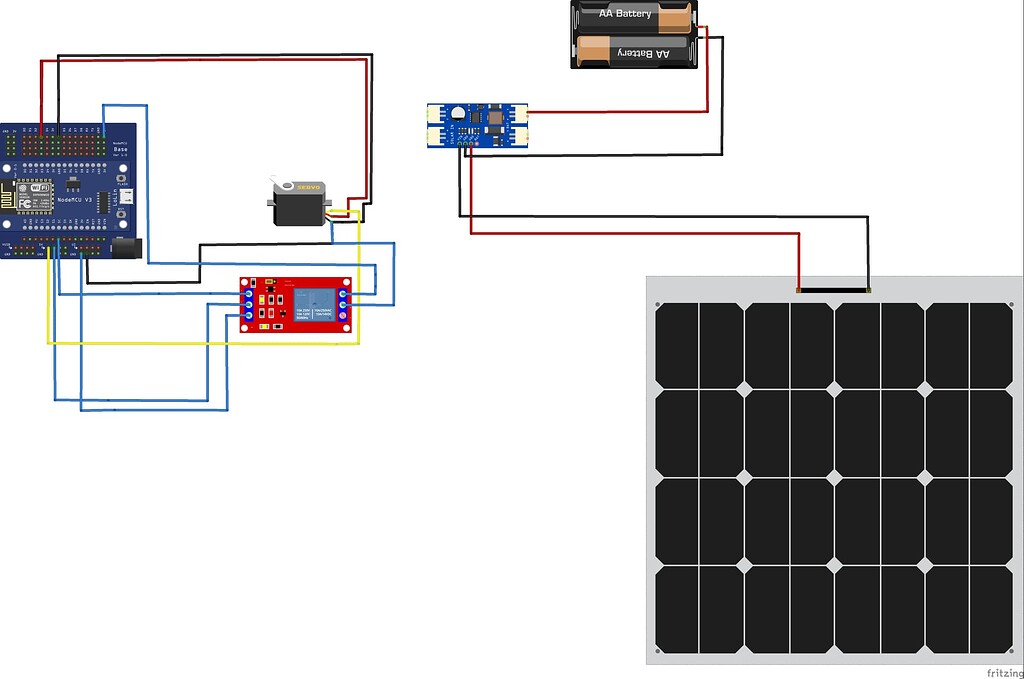 I made own smart auto gate using servo motor and solar energy with