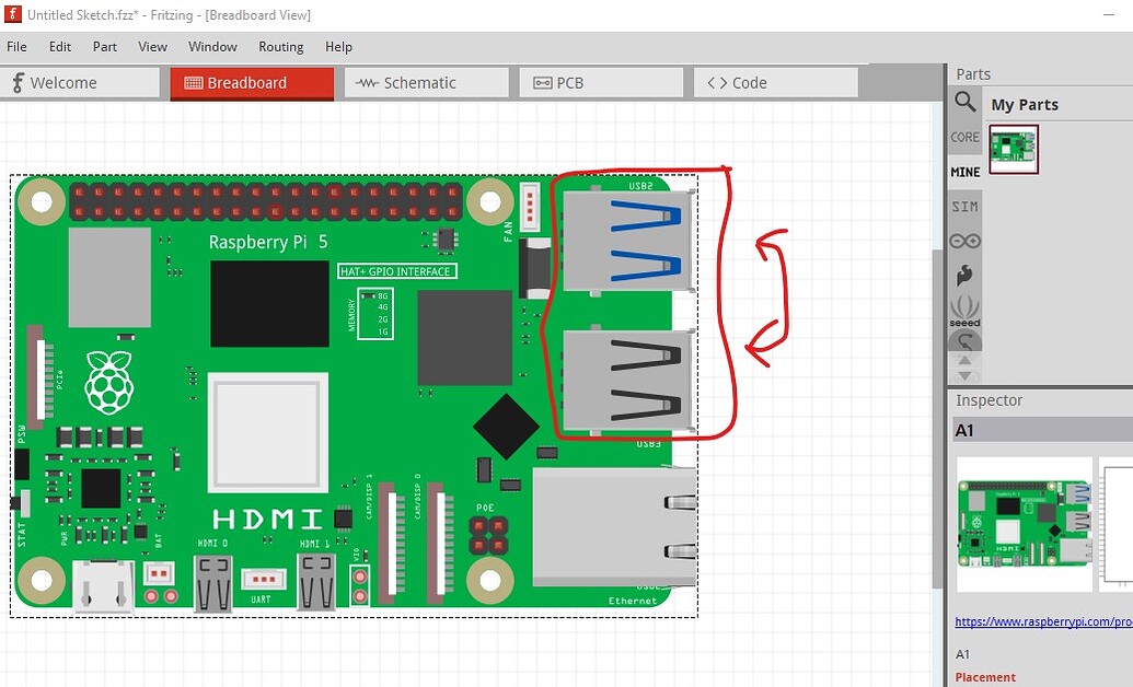 Looking for raspberry pi 5 fritzing part - parts help - fritzing forum
