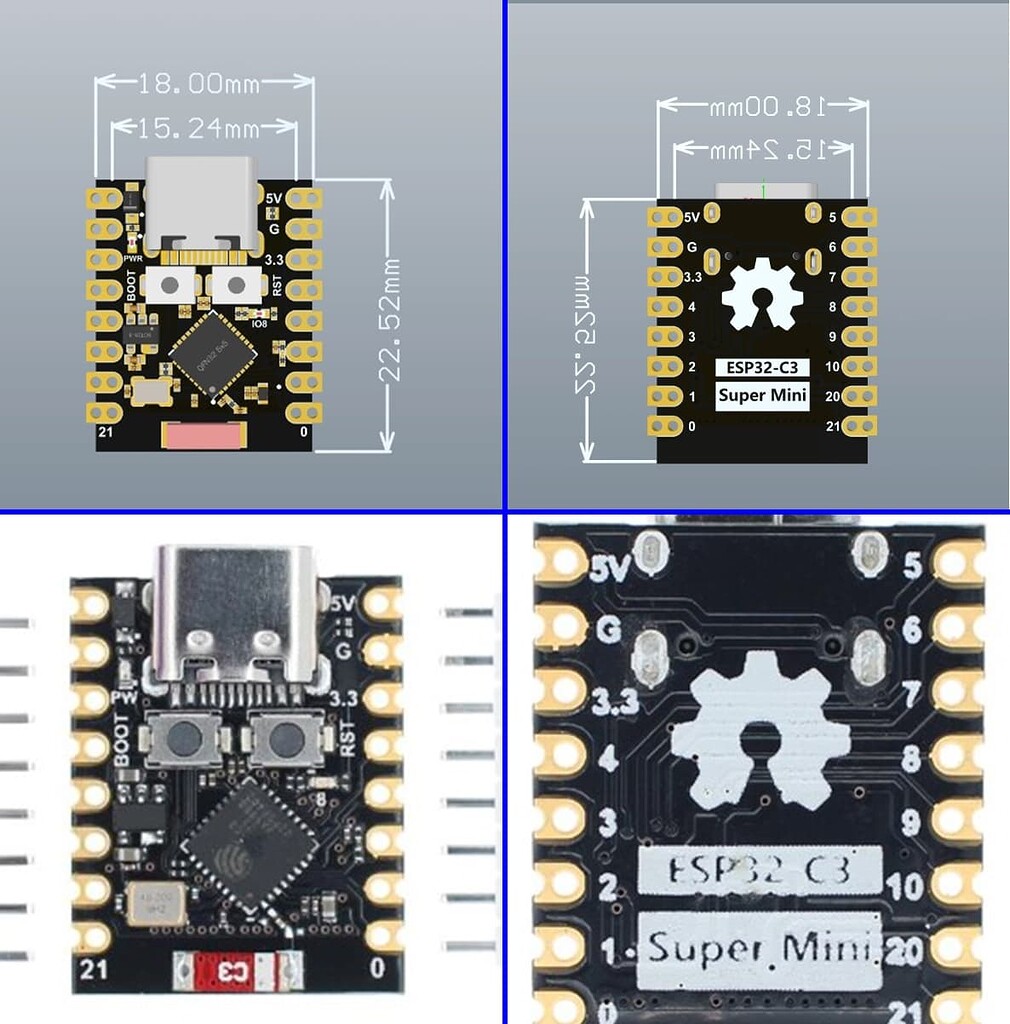 ESP32 C3 Supermini Pinout - Hardware - Arduino Forum