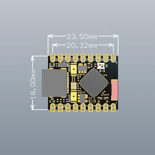 ESP32-S3 Super-Mini dimensions