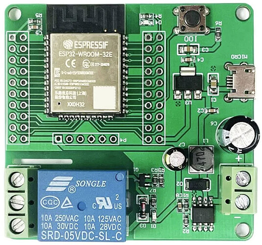 ESP32-relay module front