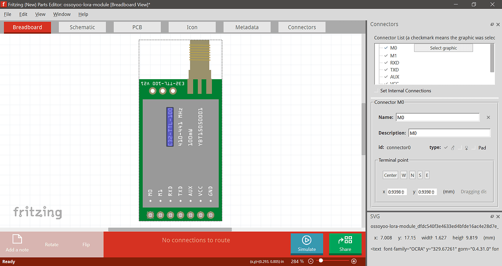 Editing - Lora UART module E220 from Ebyte - parts help - fritzing forum