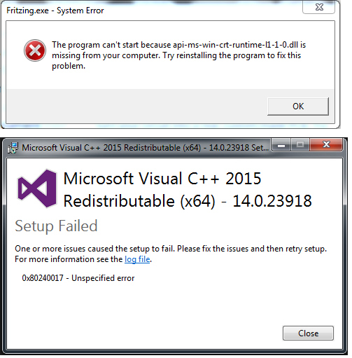 Api Ms Win Crt Runtime L1 1 0dll Download Windows 81 64 Bit