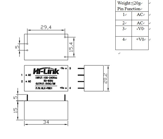 Hlk Pm01 Ac Dc 220v To 5v Parts Submit Fritzing Forum