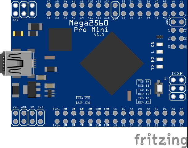 arduino mega 2560 pro pinout