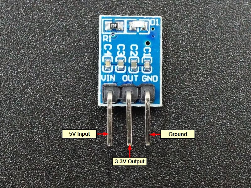 AMS1117-5V-to-3V-Regulator-Module-Connections